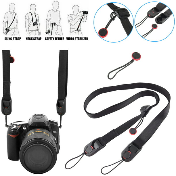 Camera Neck Straps for SLR/DSLR Cameras Shoulder Strap Safety Connect Rope